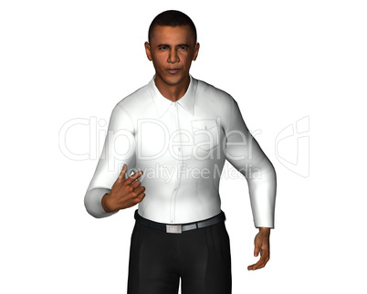 Barack Obama 3d Modell