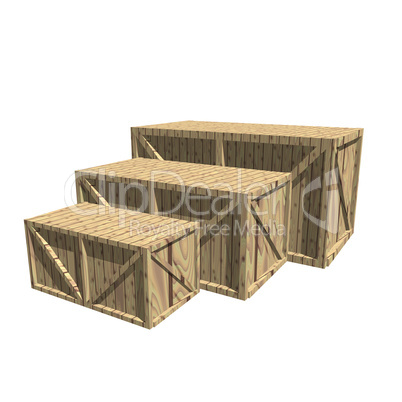 Wooden crates