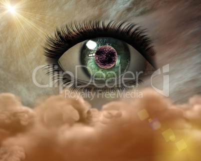 beautiful 3D girl eye