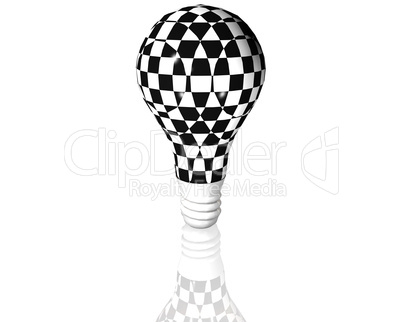 3d lamp isolated on a white background