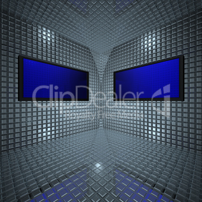 monitors in grid room