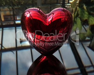 red love 3D heart