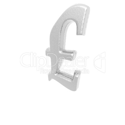 currency sign isolated on a white