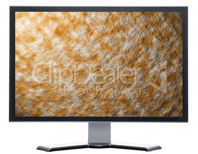 monitor with abstract creative backgrounds