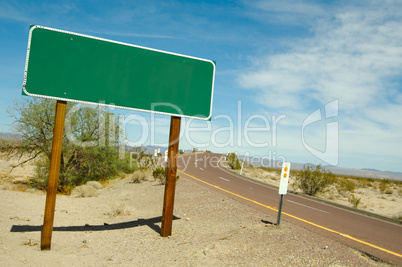 Blank Road Sign