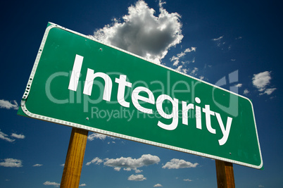 Integrity Road Sign
