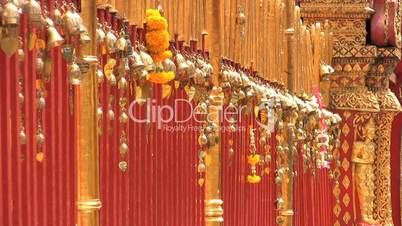 Gold Leaves Dangling At The Temple