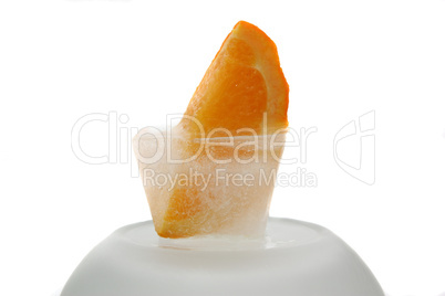 frozen orange fruit
