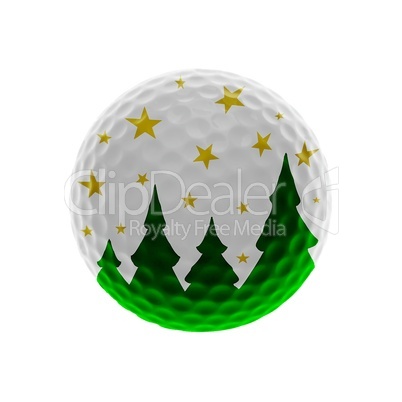 Weihnachts-Golfball