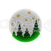Weihnachts-Golfball