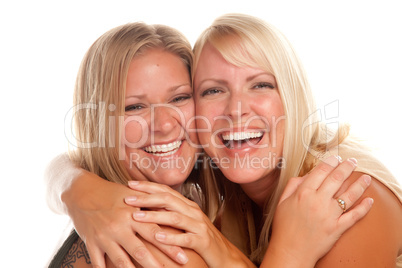 Two Beautiful Sisters Laughing