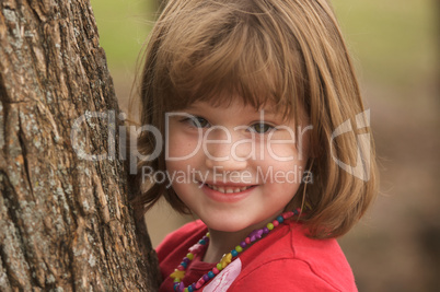 Adorable Young Girl at the Park