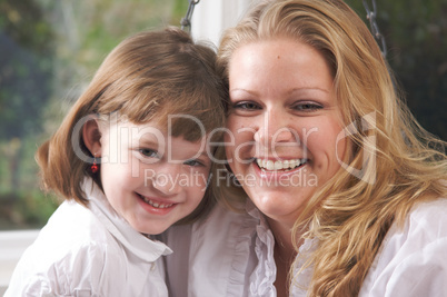 Young Mother and Daughter