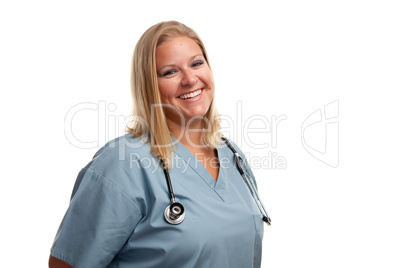 Friendly Female Blonde Doctor