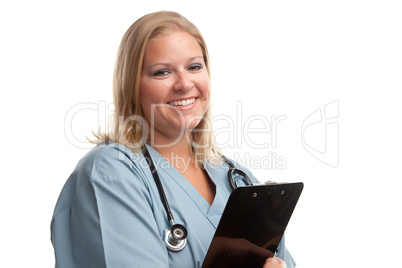 Friendly Female Blonde Doctor