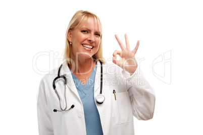 Friendly Female Blonde Doctor