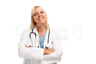 Friendly Female Blonde Doctor