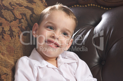 Adorable Young Boy Smiles