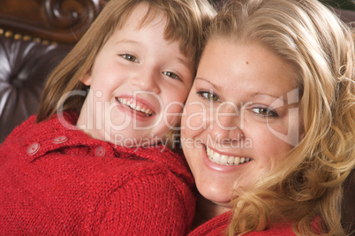 Young Mother and Daughter