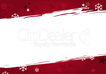 Christmas background in red grunge colors