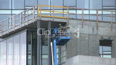 Building Inspectors Downtown Construction Site - Close Up