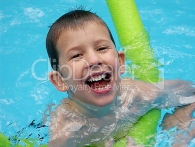 boy swimming