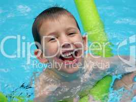 boy swimming