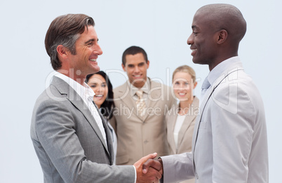 Handshake in business