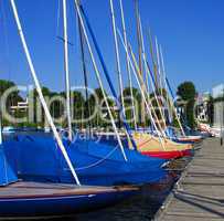 Boote an der Alster