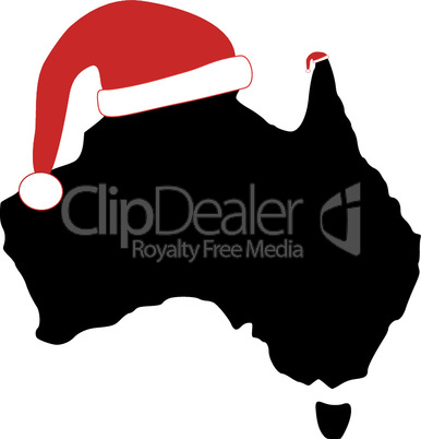 Australien mit Weihnachtsmuetzen