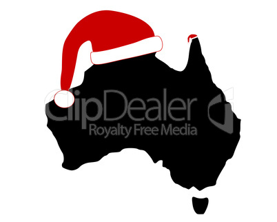 Australien mit Weihnachtsmuetzen