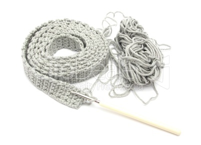 Single-colored crochet-work