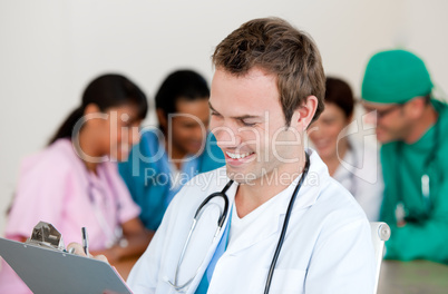 Young male Doctor Smiling at the camera