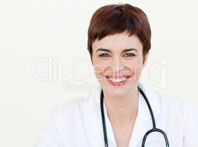 Beautiful Doctor smiling at the camera