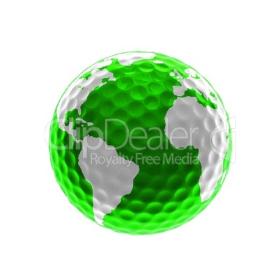 Grüne Golf-Welt