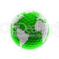 Grüne Golf-Welt