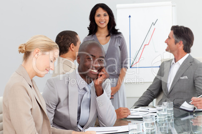 Happy Business people at a presentation
