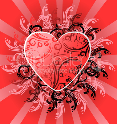 abstract valentine's background with heart