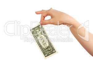 hand with dollar