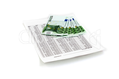 euro with document