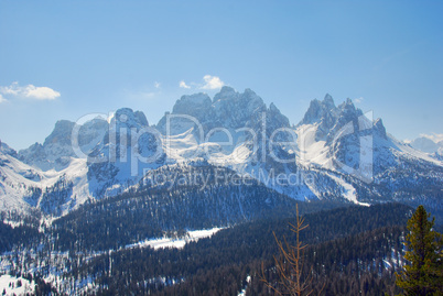 Alps Winter, Dolomites, Italy, 2007