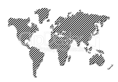 world map silhouette