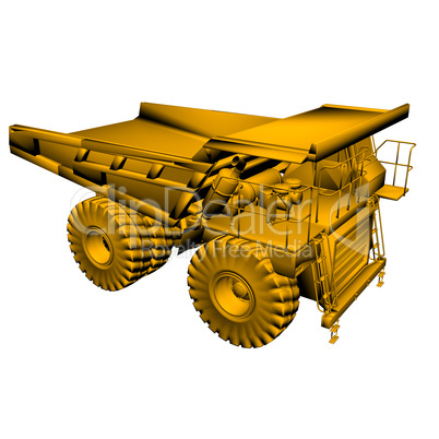 golden heavy truck model