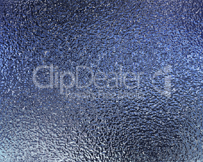 blue metal with water droplets