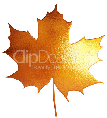 metallic maple leaf