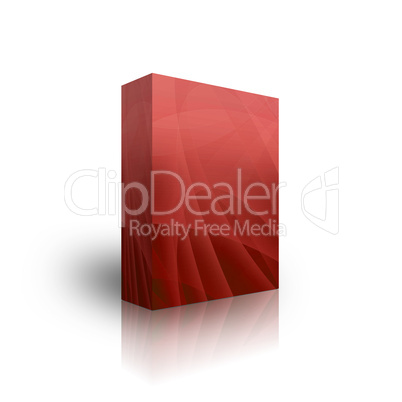 blank red aqua box template
