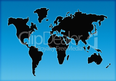 world map silhouette