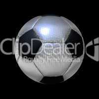 soccer ball isolated on a black