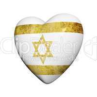 heart with israel flag