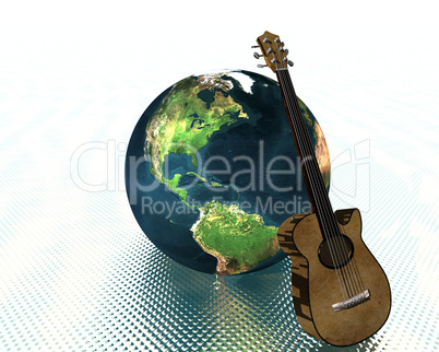 earth and guitar